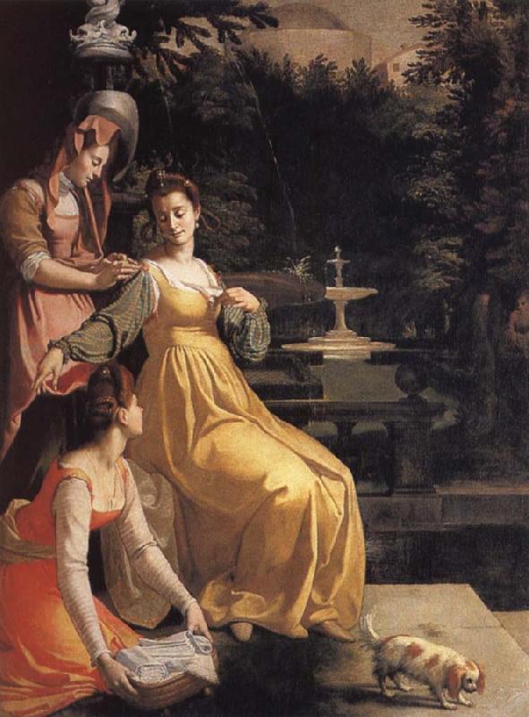 Jacopo da Empoli Susanna bathing China oil painting art
